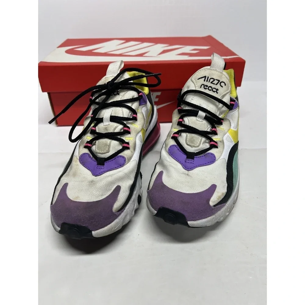 Nike Air Max 270‎ React Youth Running Sneakers Shoes 5.5Y